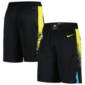 Homme Indiana Pacers Shorts 2023-24 Nike City Edition Noir Swingman